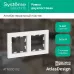 Рамка двухпостовая ATLASDESIGN универсальная белый
