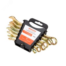 Набор ключей комбинированных (8, 10, 12, 13, 14, 17 мм), желтый цинк