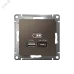 ATLASDESIGN USB РОЗЕТКА A + тип-C 45W высокоскор.заряд. QC, PD, механизм, МОККО