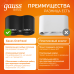Светильник Gauss Overhead накл дв цил 24W 1600lm 3000K 170-240V IP20 180*100мм черный LED 1/5
