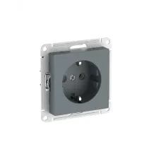 ATLASDESIGN РОЗЕТКА с заземлением, 16А, быстрозажимные клеммы, ГРИФЕЛЬ