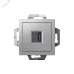 ATLASDESIGN РОЗЕТКА HDMI, механизм, АЛЮМИНИЙ