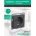 ATLASDESIGN РОЗЕТКА с заземлением, 16А, механизм, БАЗАЛЬТ