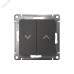 ATLASDESIGN 1-клавишный выключатель 2-полюсный, 10А, мех., базальт