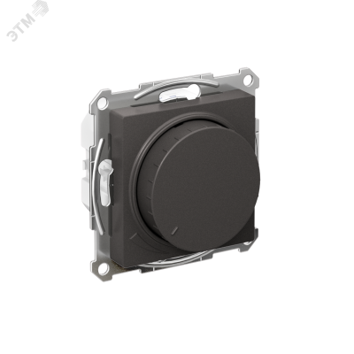 ATLASDESIGN СВЕТОРЕГУЛЯТОР (диммер) повор-нажим, LED, RC, 400Вт, мех., БАЗАЛЬТ