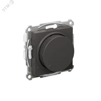 ATLASDESIGN СВЕТОРЕГУЛЯТОР (диммер) повор-нажим, LED, RC, 400Вт, мех., БАЗАЛЬТ