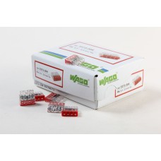 Клемма 4x2.5мм красная/прозрачная