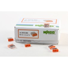 Клемма 3x2.5мм оранжевая/прозрачная