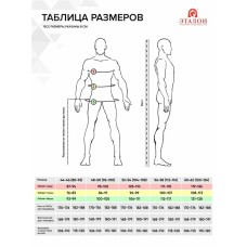 Костюм утеплённый мужской ФОРМУЛА с СОП, c полукомбинезоном темно-серый, 64-66, 120-124, 170-176