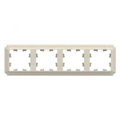 ATLASDESIGN ANTIQUE 4-постовая рамка, универсальная, БЕЖЕВЫЙ