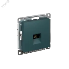 Розетка ATLASDESIGN компьютерная RJ45 механизм изумруд