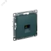 Розетка ATLASDESIGN компьютерная RJ45 механизм изумруд