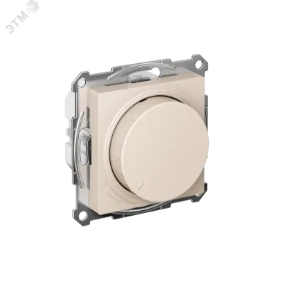 ATLASDESIGN СВЕТОРЕГУЛЯТОР (диммер) повор-нажим, LED, RC, 400Вт, мех., БЕЖЕВЫЙ