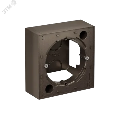 Коробка ATLASDESIGN для наружного монтажа мокко