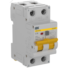 Выключатель автоматический дифференциального тока АВДТ32EM 1P+N C16 10мА тип A