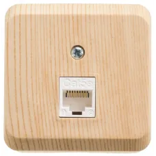 ЭТЮД О/У компьютерная РОЗЕТКА RJ45 кат.5е. СОСНА. Россия