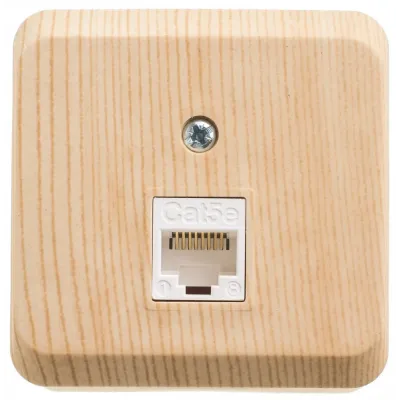 ЭТЮД О/У компьютерная РОЗЕТКА RJ45 кат.5е. СОСНА. Россия