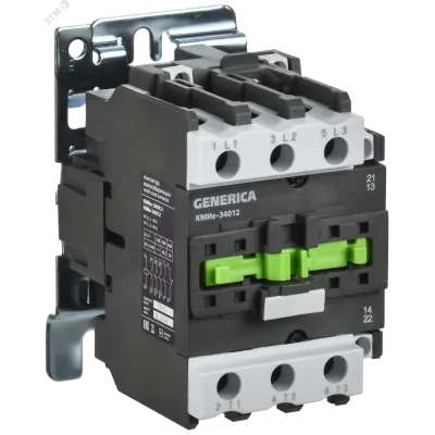 Контактор КМИе-34012 40А 110В/АС3 1NO 1NC GENERICA