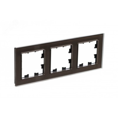 Рамка трехпостовая ATLASDESIGN NATURE, ОРГАНИЧЕСКОЕ СТЕКЛО МОККО