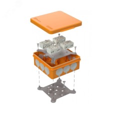 Коробка огнестойкая разветвительная для о/п двухкомпонентная 60-0303-FR6.0-4-8-Р Е15-Е60 100х100х40