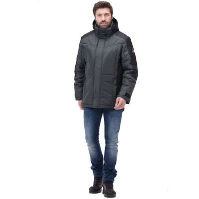 Куртка Корсар утепл. (т.сер.-черн.) р.104-108/182-188