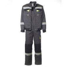 Костюм Корвет с СОП куртка ткань, полукомбинезон летний цвет темно-серый,черный,лимон 64-66 128-132,182-188