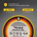 Изолента ПВХ KRANZ 0.13х15 мм, 10 м, желто-зеленая 10шт