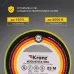 Изолента ПВХ KRANZ 0.13х19 мм, 25 м, желто-зеленая