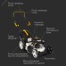 Газонокосилка бензиновая KR-460SP самоходная, 150 см3, 46 см