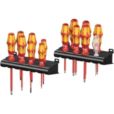 Набор диэлектрических отвёрток с двумя подставками 14 предметов. Kraftform Big Pack 100 VDE