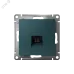 Розетка ATLASDESIGN компьютерная RJ45 механизм изумруд