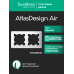 ATLASDESIGN AIR 2-постовая РАМКА, БЕЛЫЙ/дымчатый черный