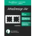 ATLASDESIGN AIR 2-постовая РАМКА, БЕЛЫЙ/дымчатый черный