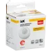 Датчик движения ДД 027 белый 1200Вт 360гр 12м IP20 IEK