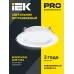 Светильник LED ДВО 1612 белый круг 9Вт 3000К IP20 IEK