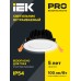 Светильник LED ДВО 1802 PRO белый круг 20Вт 4000K IP40 IEK