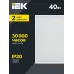 Панель LED ДВО 6575 595х595х20мм 40Вт 6500К опал IEK