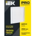 Светильник LED ДВО 6573-P 24Вт 6500К 595х595х20 призма IEK