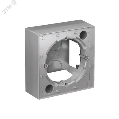 Коробка ATLASDESIGN для наружного монтажа алюминий