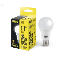 Лампа LED A60 груша 11Вт 230В 3000К E27 IEK