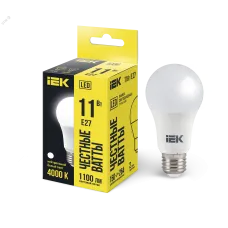 Лампа LED A60 груша 11Вт 230В 4000К E27 IEK