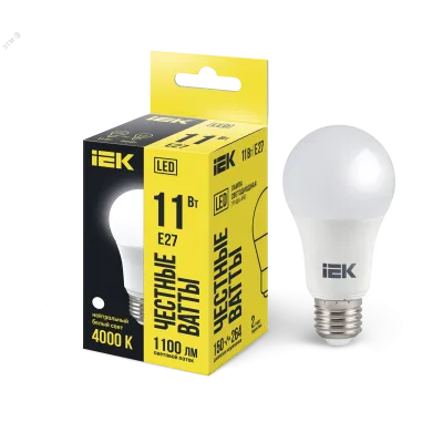 Лампа LED A60 груша 11Вт 230В 4000К E27 IEK