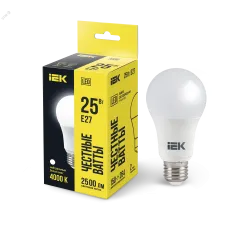 Лампа LED A80 груша 25Вт 230В 4000К E27 IEK