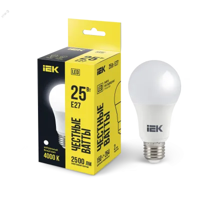 Лампа LED A80 груша 25Вт 230В 4000К E27 IEK