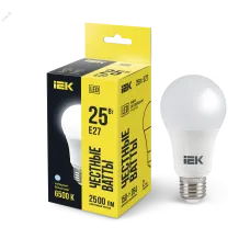 Лампа LED A80 груша 25Вт 230В 6500К E27 IEK