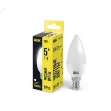 Лампа LED C35 свеча 5Вт 230В 4000К E14 IEK