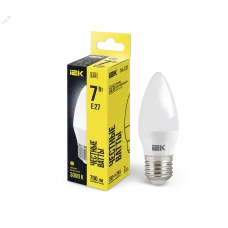 Лампа LED C35 свеча 7Вт 230В 3000К E27 IEK
