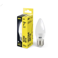 Лампа LED C35 свеча 7Вт 230В 4000К E27 IEK