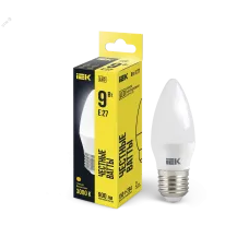 Лампа LED C35 свеча 9Вт 230В 3000К E27 IEK