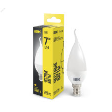 Лампа LED CB35 свеча на ветру 7Вт 230В 3000К E14 IEK